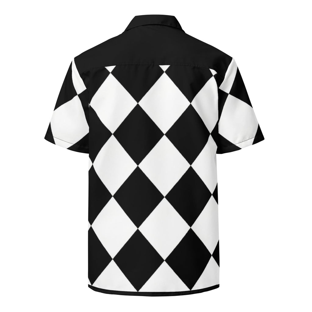 Diamond Black & White | BoZo GOLF™️ Chemise – BoZoMemeTêê | mème streetwear