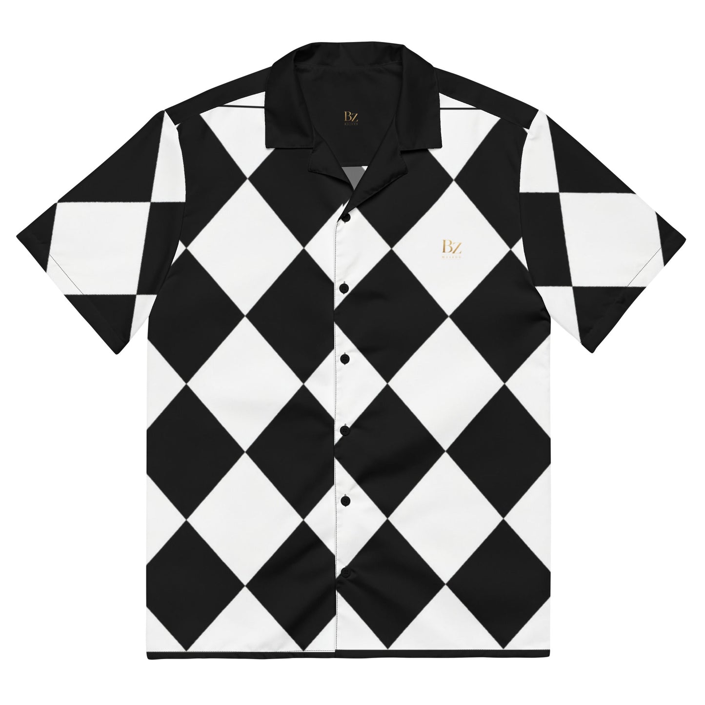 Diamond Black & White | BoZo GOLF™️ Chemise – BoZoMemeTêê | mème streetwear