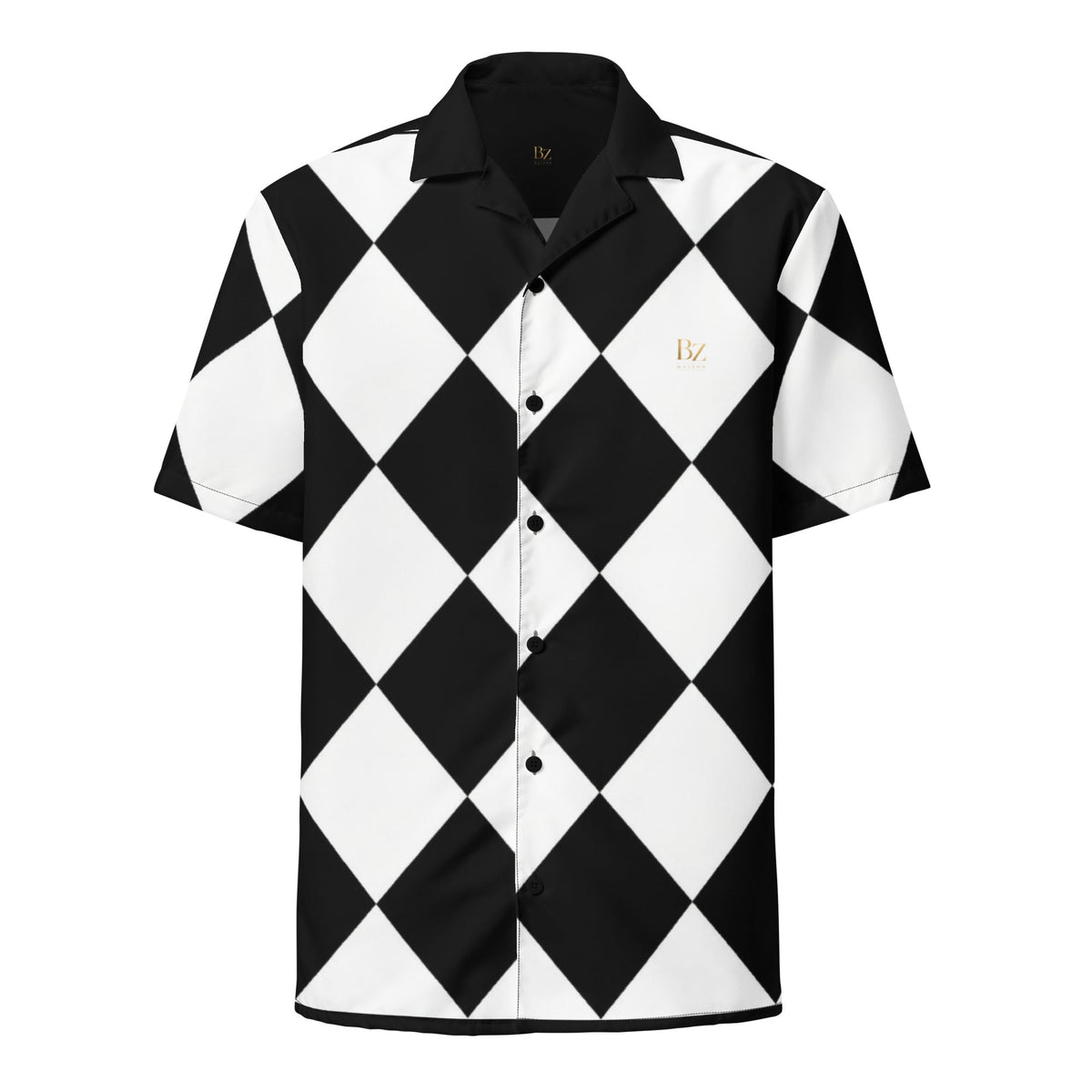 Diamond Black & White | BoZo GOLF™️ Chemise – BoZoMemeTêê | mème streetwear