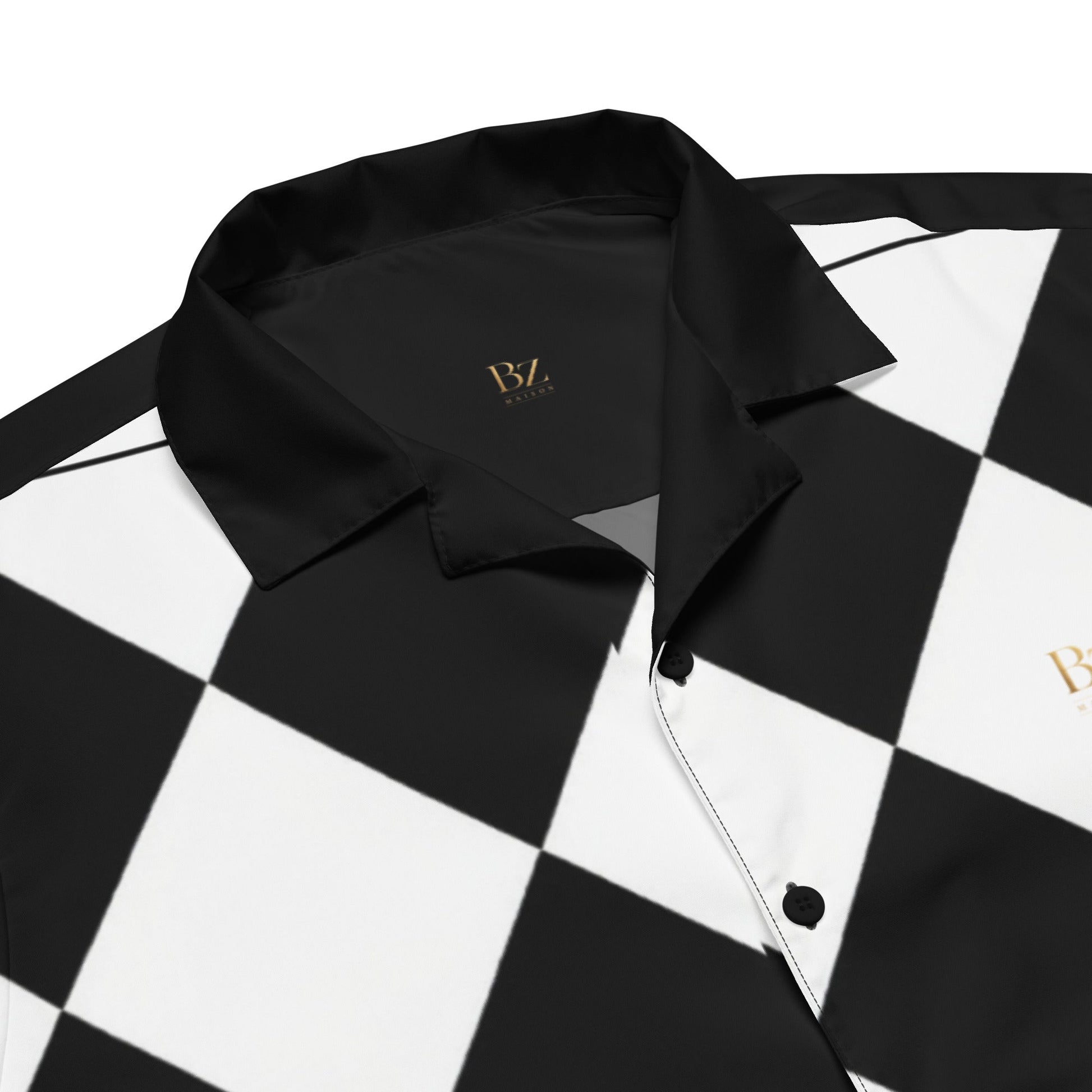 Diamond Black & White | BoZo GOLF™️ Chemise – BoZoMemeTêê | mème streetwear