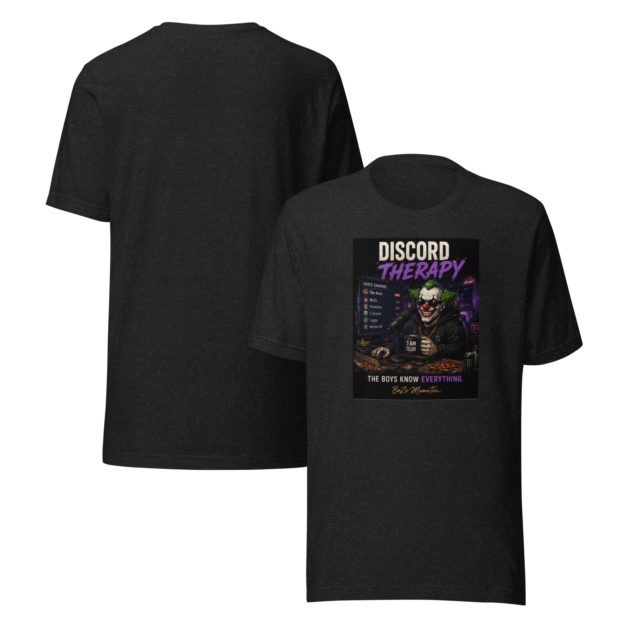 DISCORD THERAPY | Unisex t-shirt – BoZoMemeTêê | mème streetwear