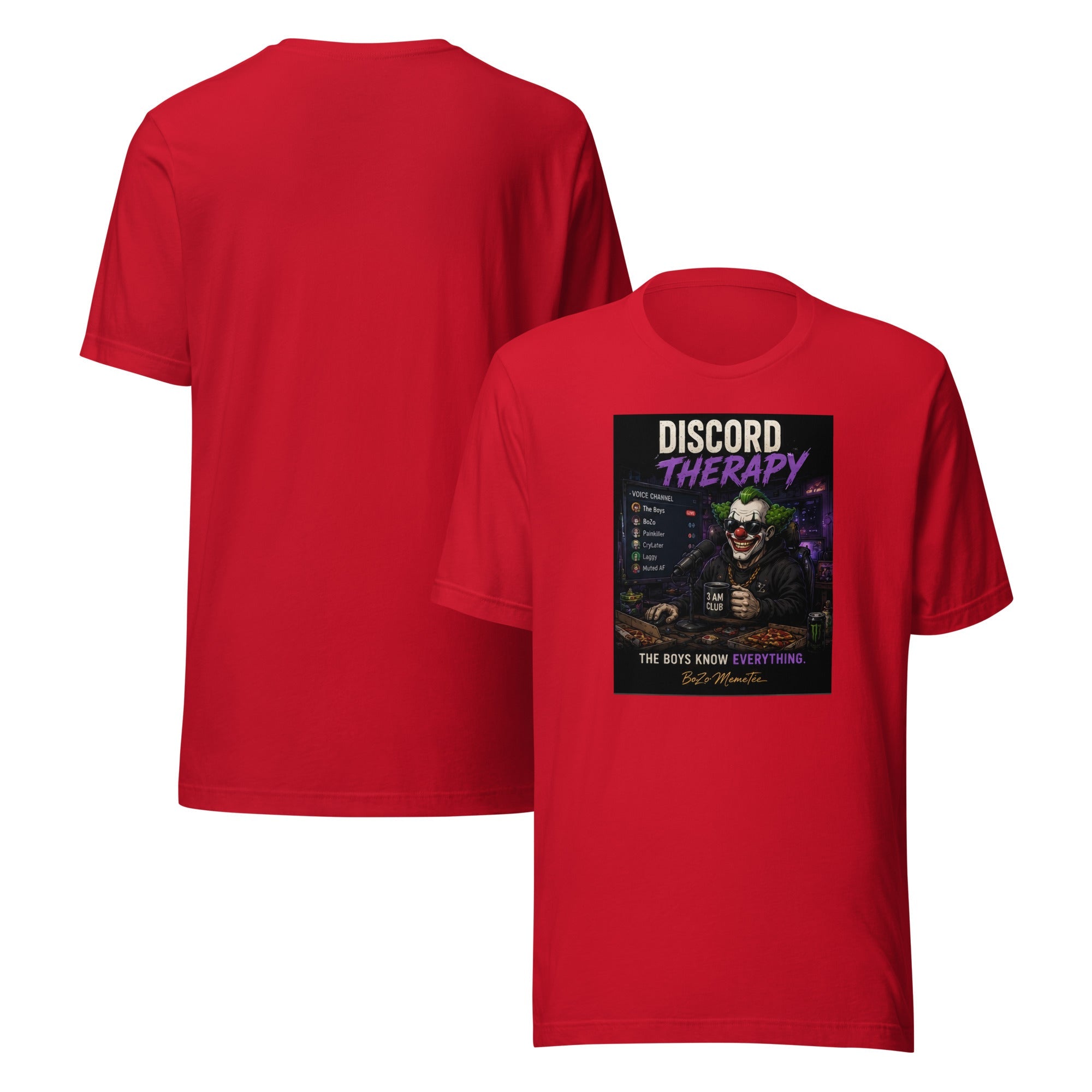 DISCORD THERAPY | Unisex t-shirt – BoZoMemeTêê | mème streetwear