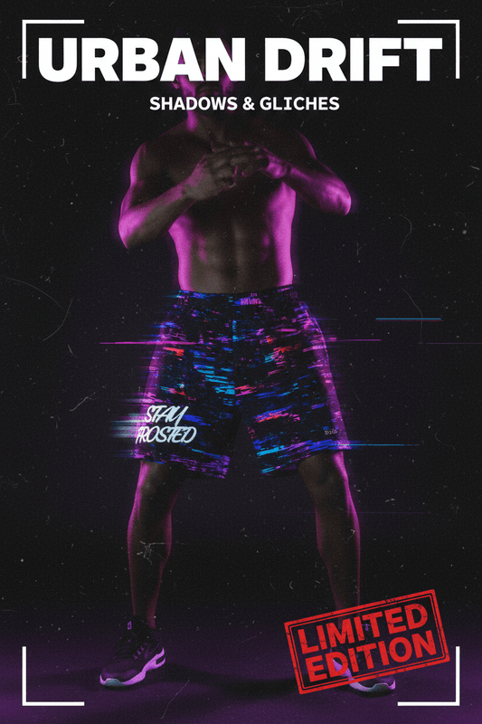 Frosted | RGB / tiger Athletic Long Shorts Short – BoZoMemeTêê | mème streetwear