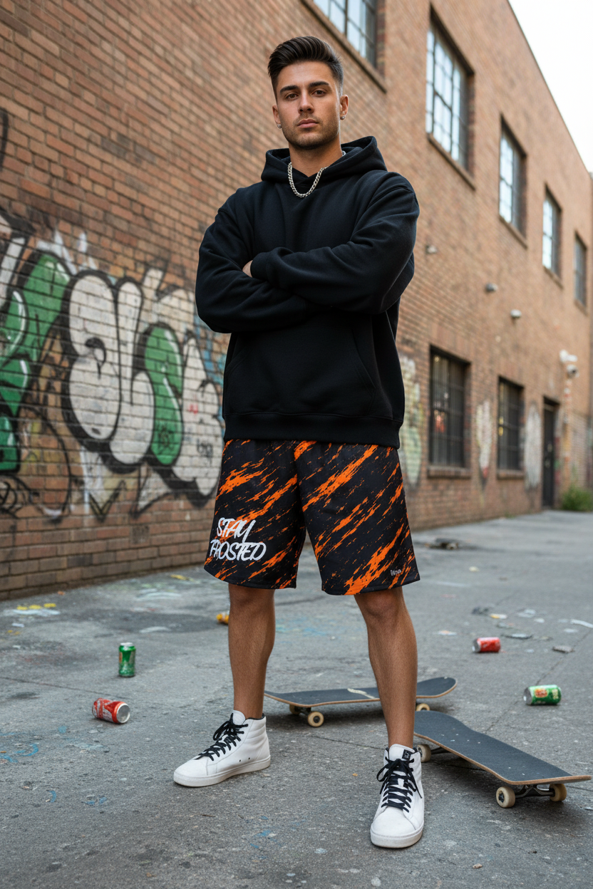 Frosted  | Black / Orange Tiger Short | Limited edition | BoZo ™
