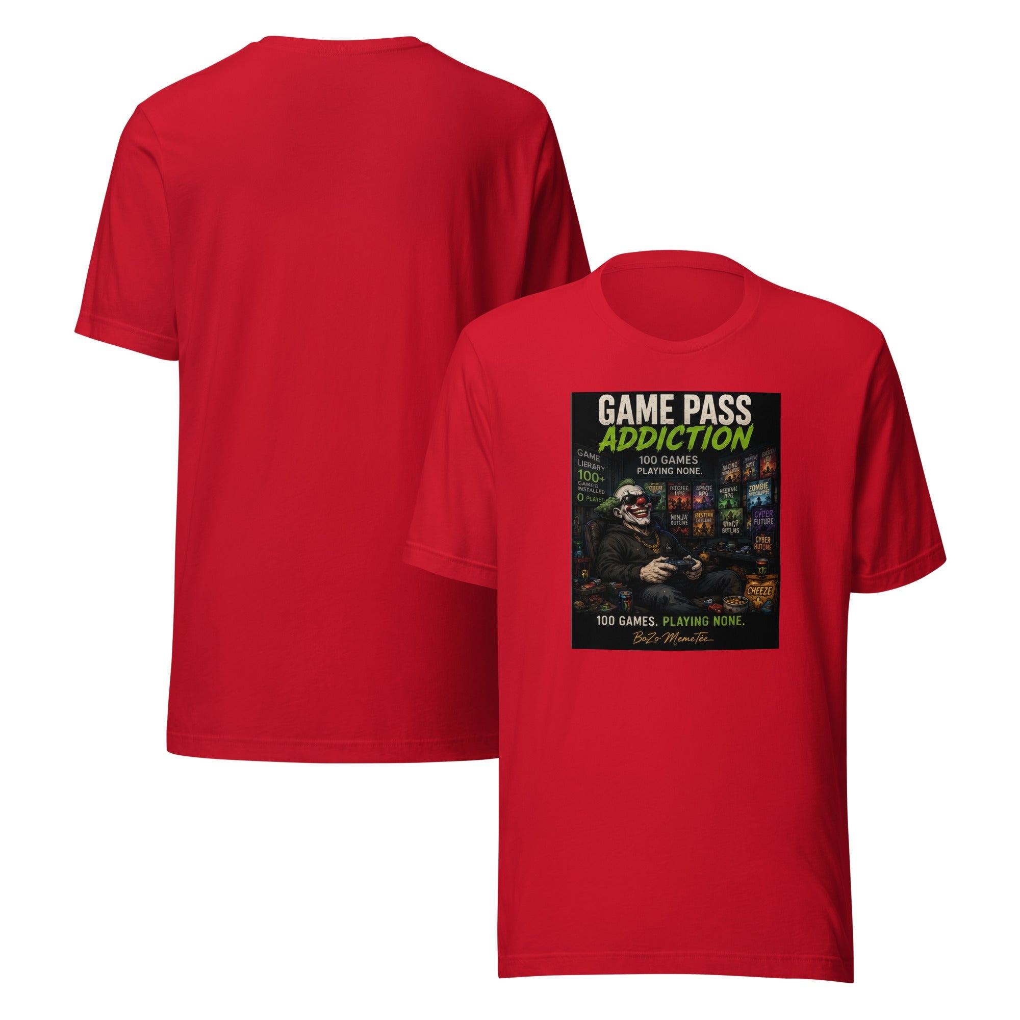 GANE PASS ADDICTION | Unisex t-shirt – BoZoMemeTêê | mème streetwear