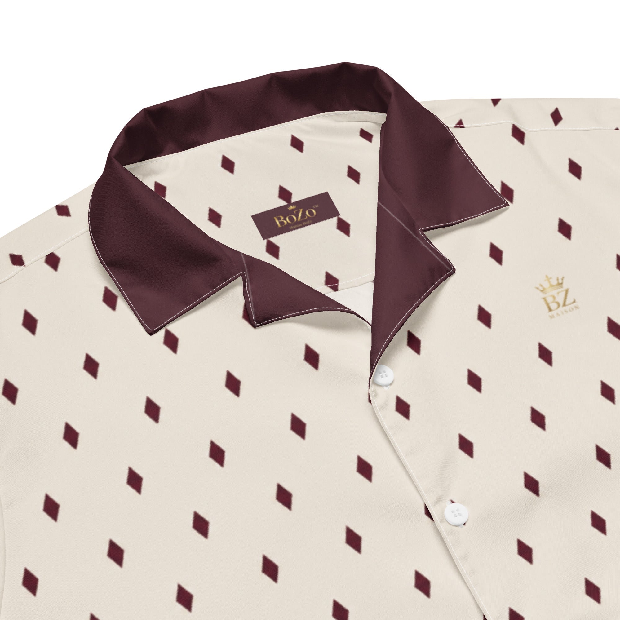GOLF ROYAL | BURGUNDY PREMIUM Chemise – BoZoMemeTêê | mème streetwear
