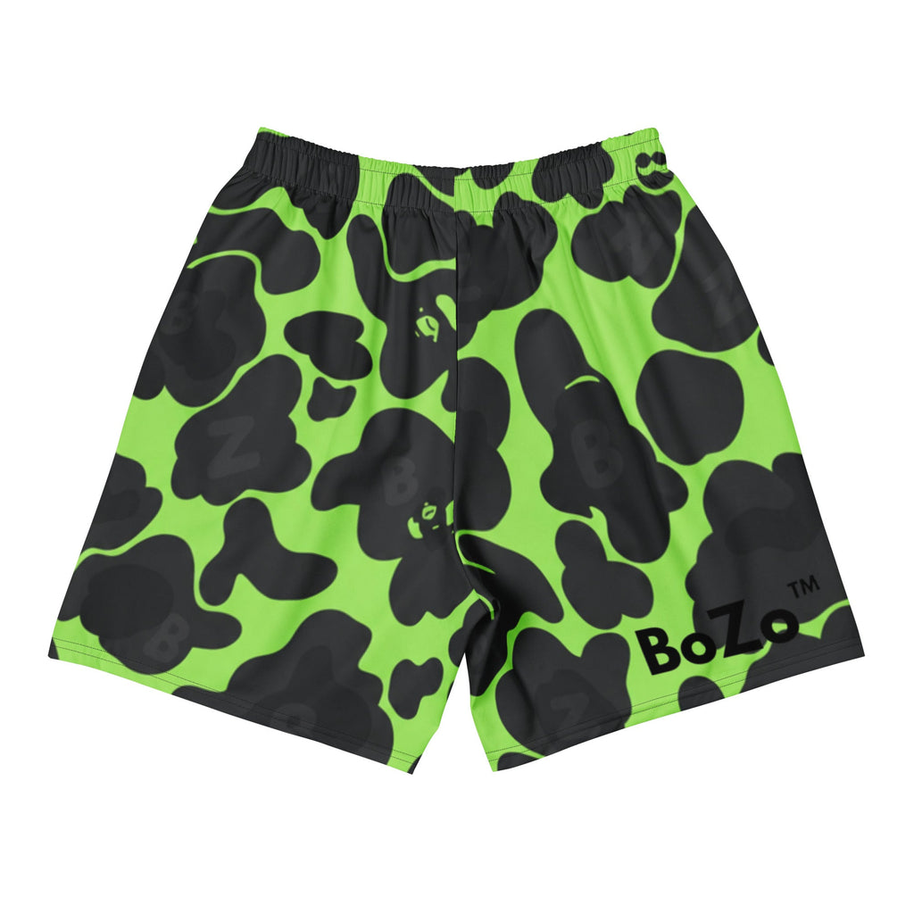 Green Camo - 01 Athletic Long Shorts Unisex CUT - SEW – BoZoMemeTêê | mème streetwear