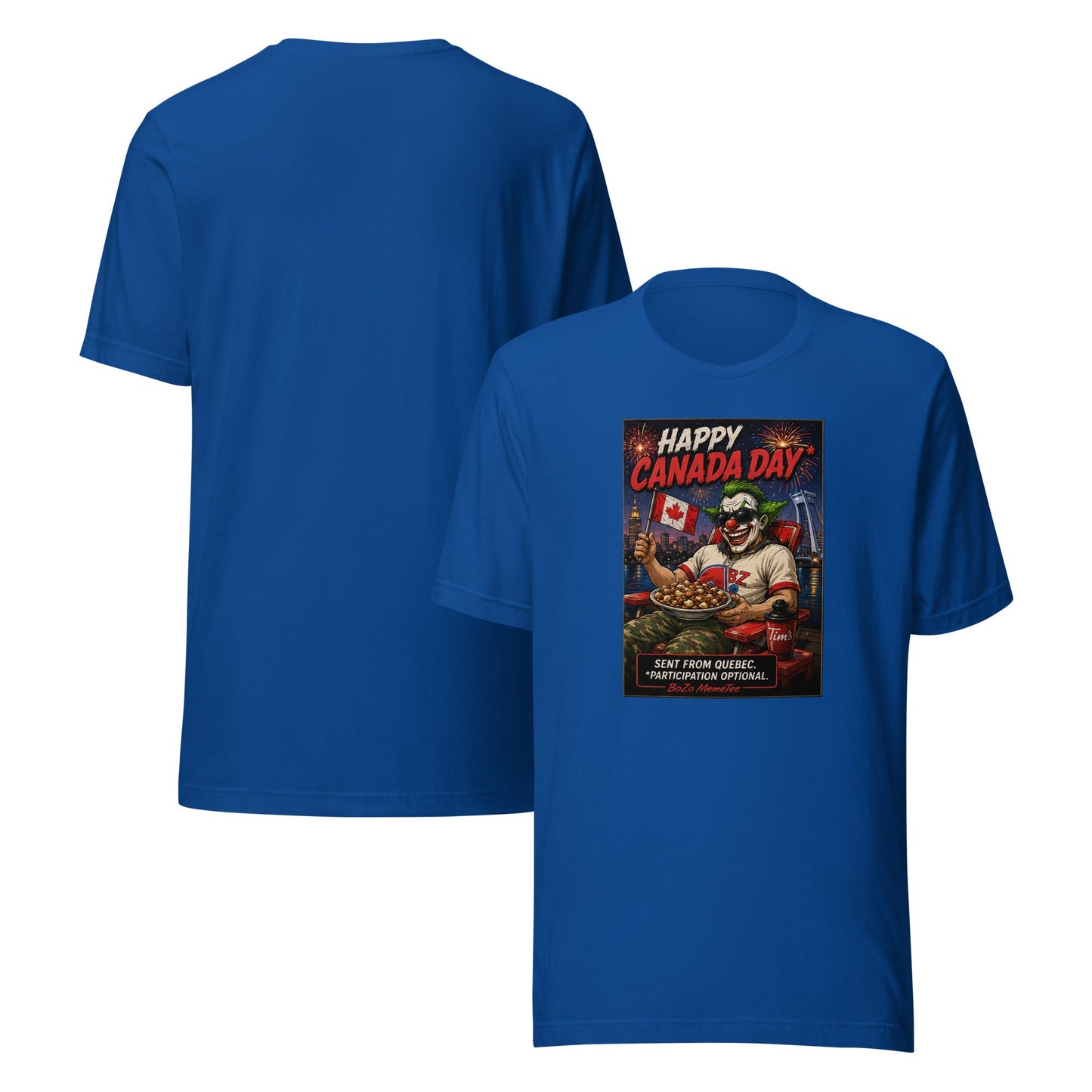 HAPPY CANADA DAY | Unisex t-shirt – BoZoMemeTêê | mème streetwear