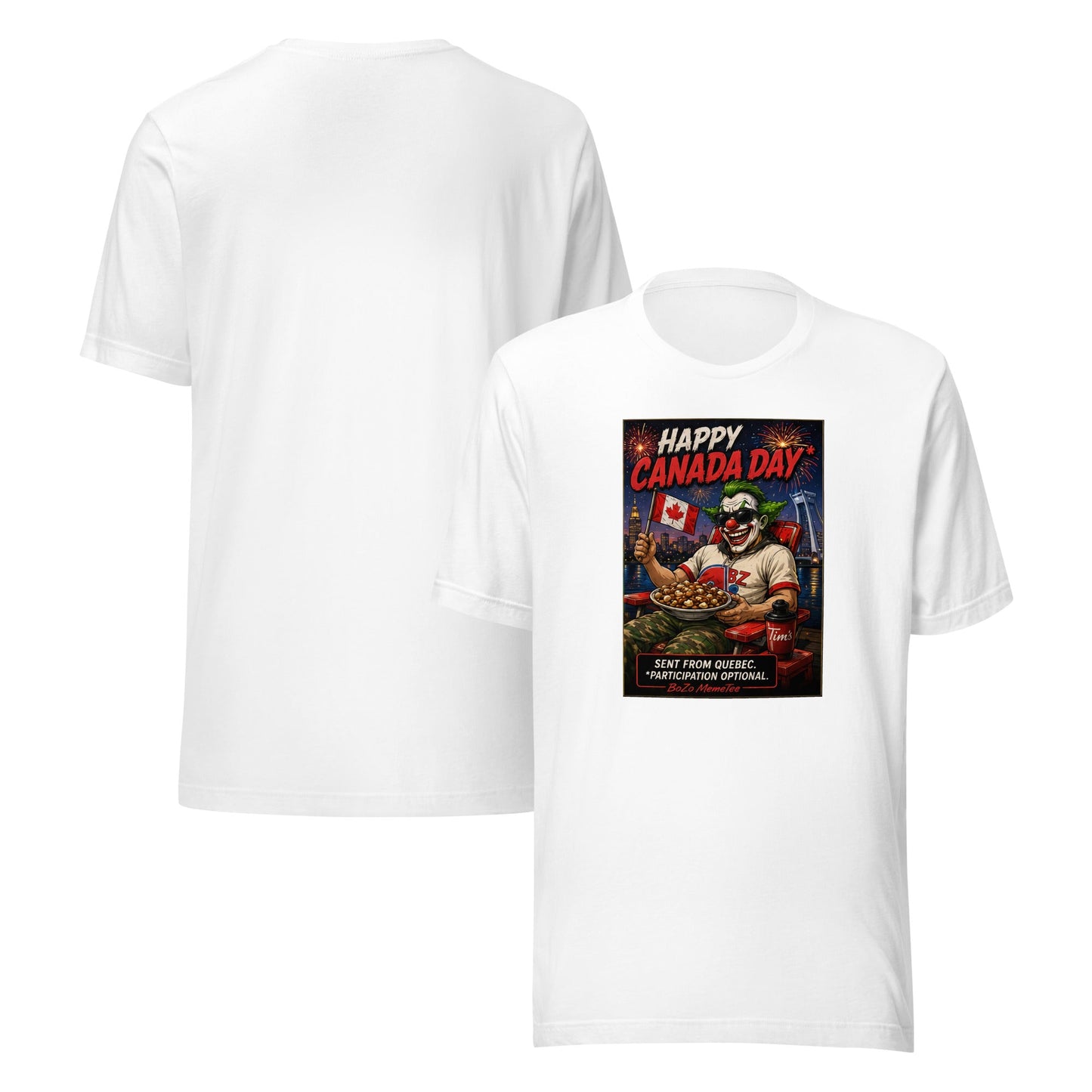 HAPPY CANADA DAY | Unisex t-shirt – BoZoMemeTêê | mème streetwear
