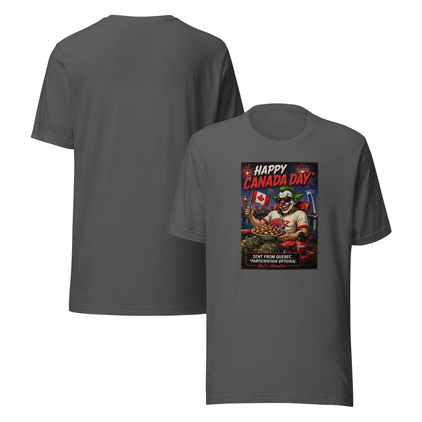 HAPPY CANADA DAY | Unisex t-shirt – BoZoMemeTêê | mème streetwear