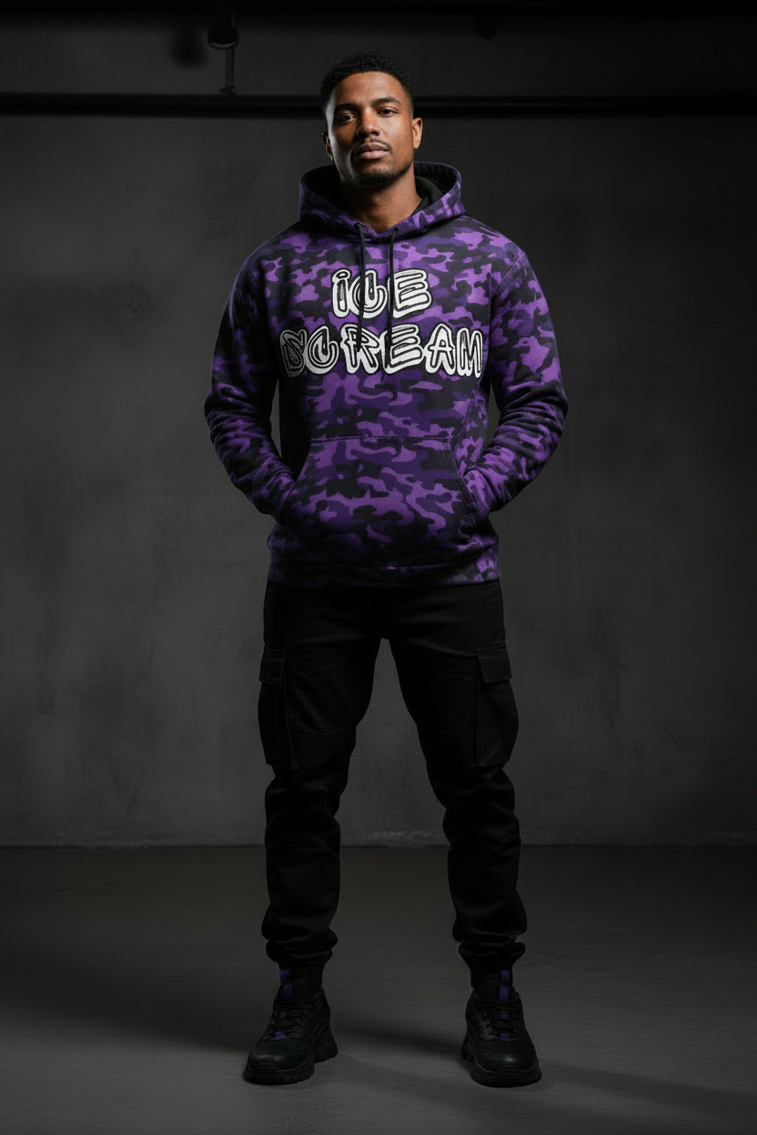 STOMP | MAMMOTH  | ICE SCREAM | PURPLE Unisex cotton hoodie