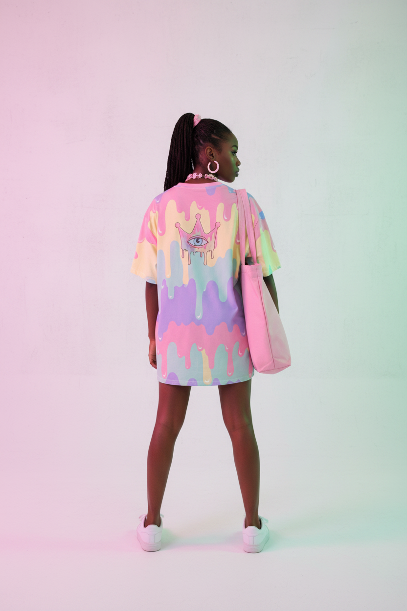 ICE SCREAM Pastel Tee — Back