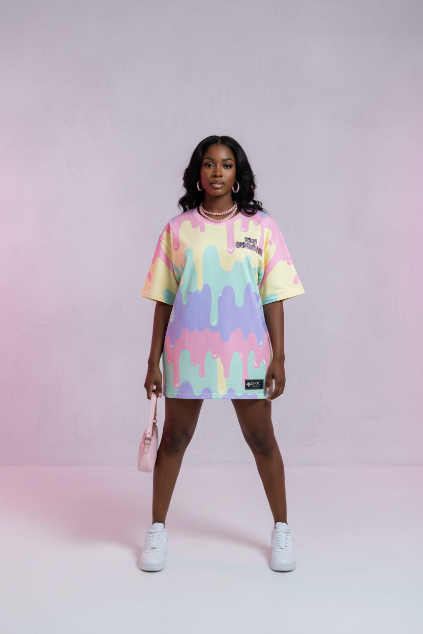 ICE SCREAM Pastel Tee — Front