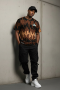 Fudge Edition Tee by ICE SCREAM — chocolate to caramel to black fudge drip all-over print