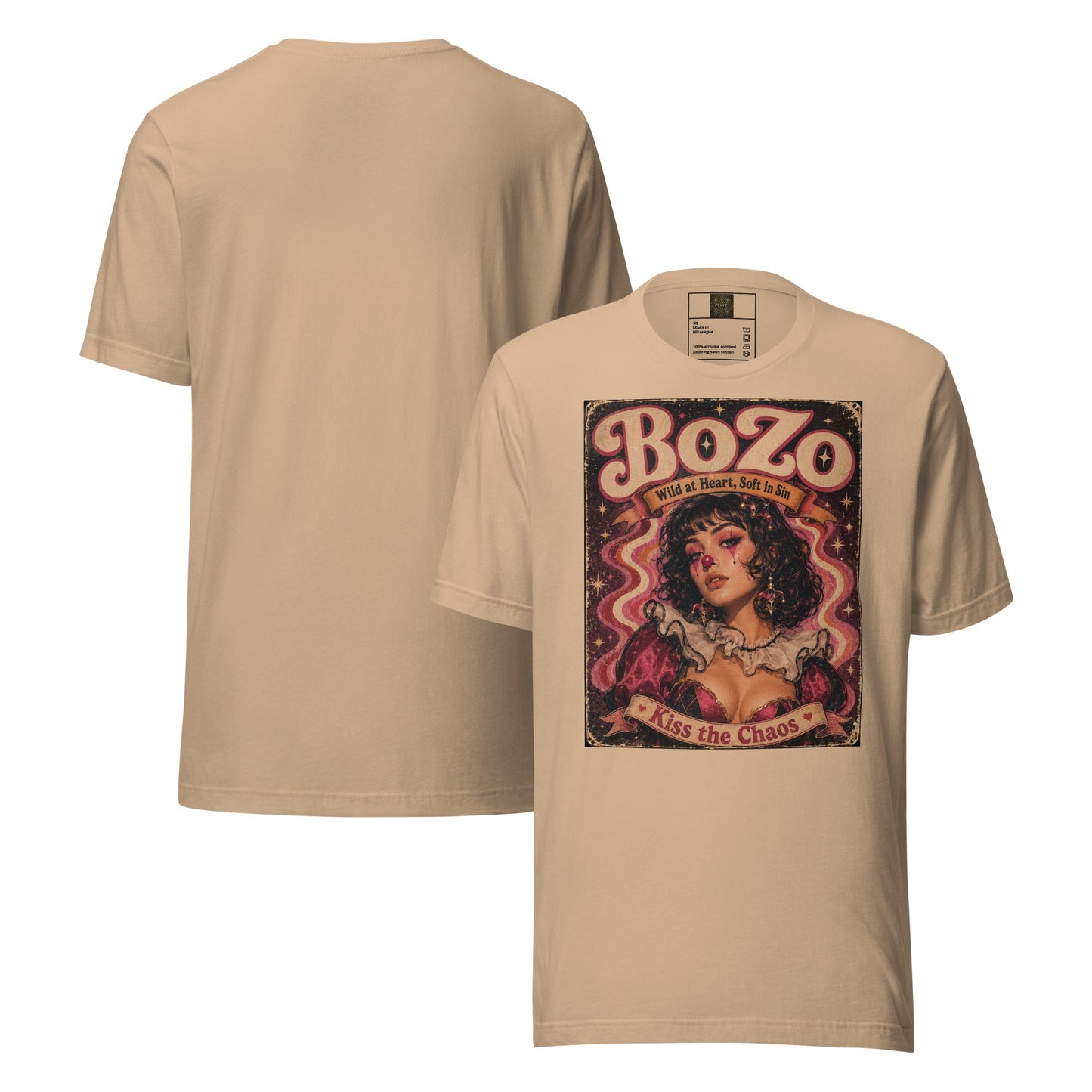 KISS THE CHAOS | Unisex t-shirt – BoZoMemeTêê | mème streetwear
