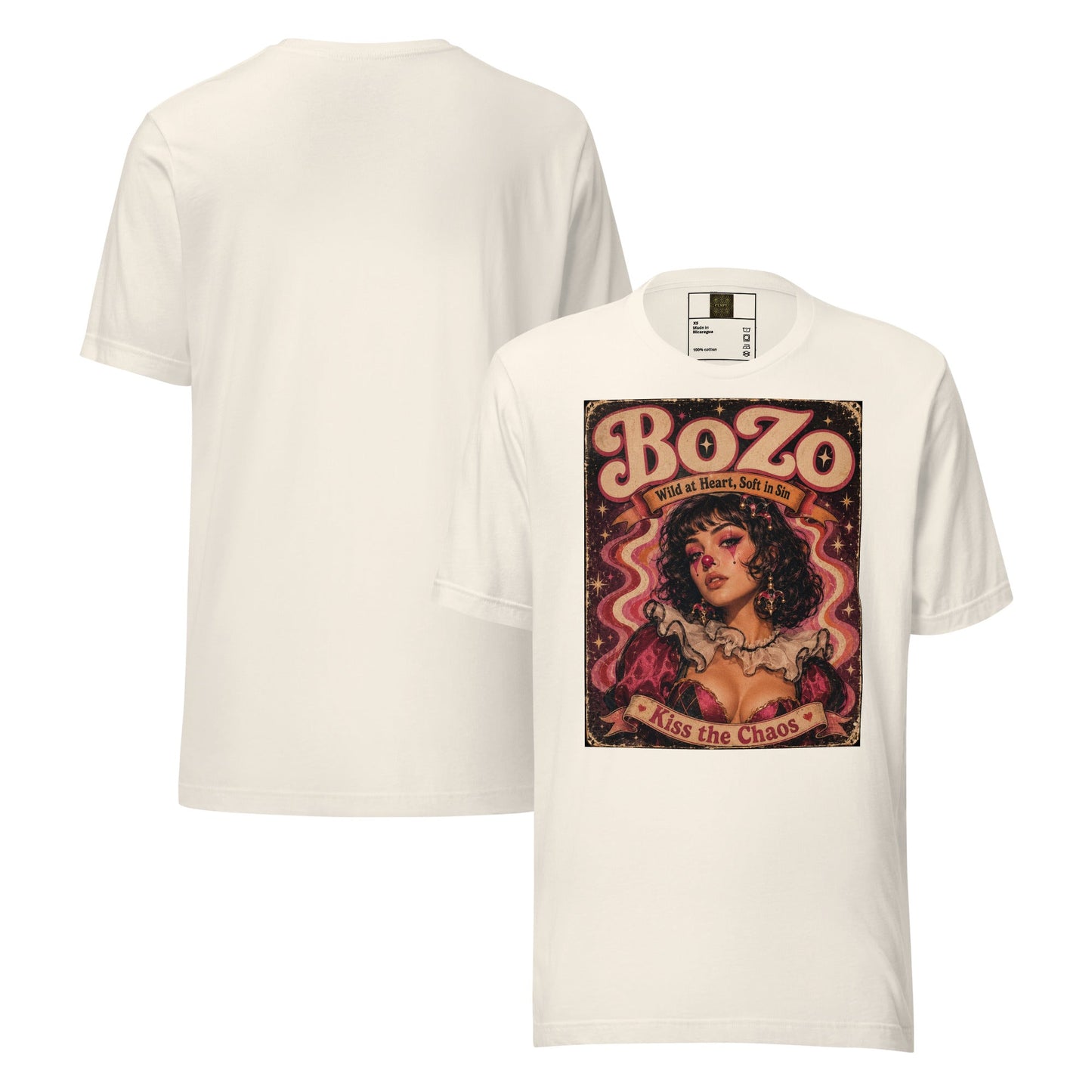 KISS THE CHAOS | Unisex t-shirt – BoZoMemeTêê | mème streetwear