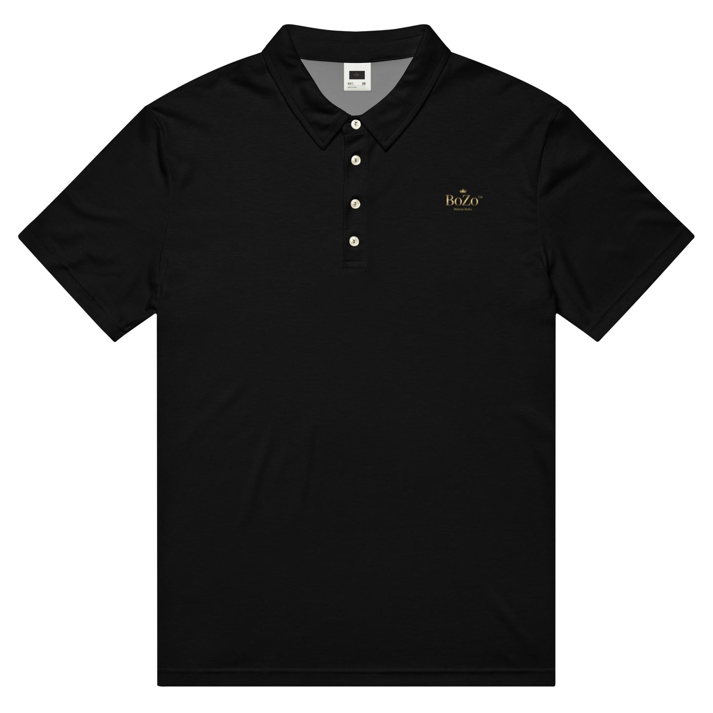 Maison BoZo™ | Signature Slim Fit Polo — Black CUT-SEW – BoZoMemeTêê | mème streetwear
