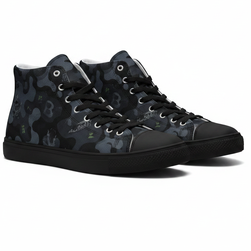Men’s high top canvas shoes