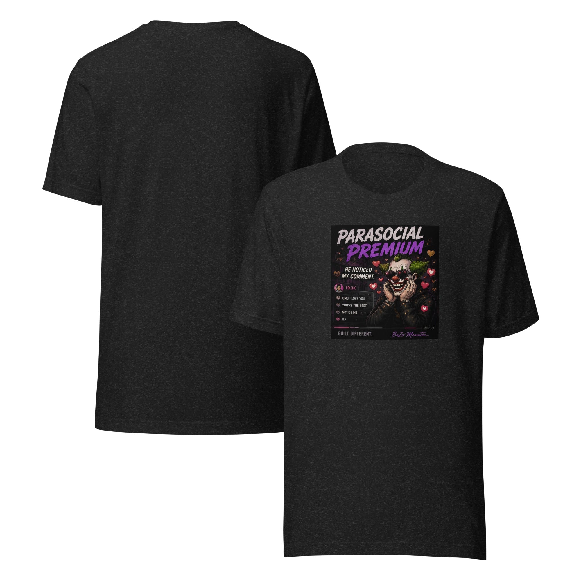 PARASOCIAL PREMIUM | Unisex t-shirt – BoZoMemeTêê | mème streetwear