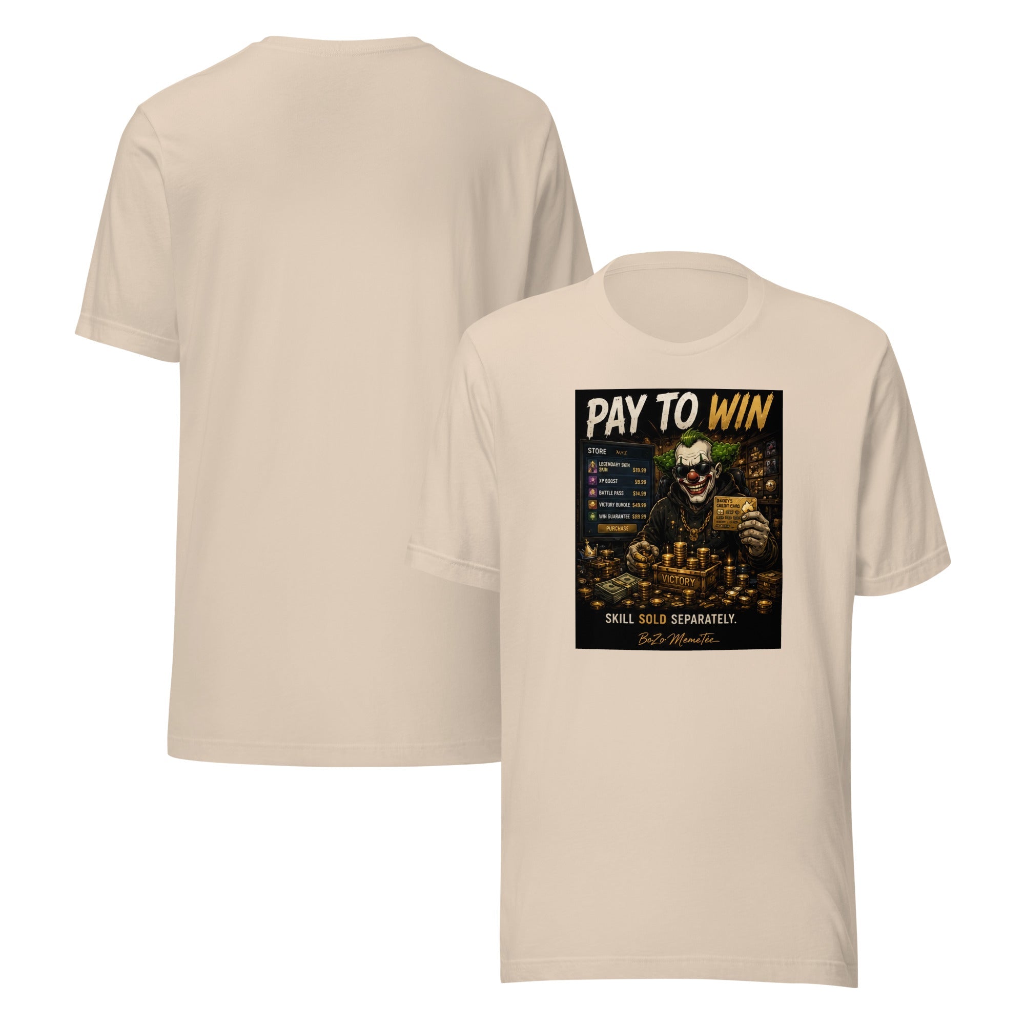 PAY TO WIN | Unisex t-shirt – BoZoMemeTêê | mème streetwear