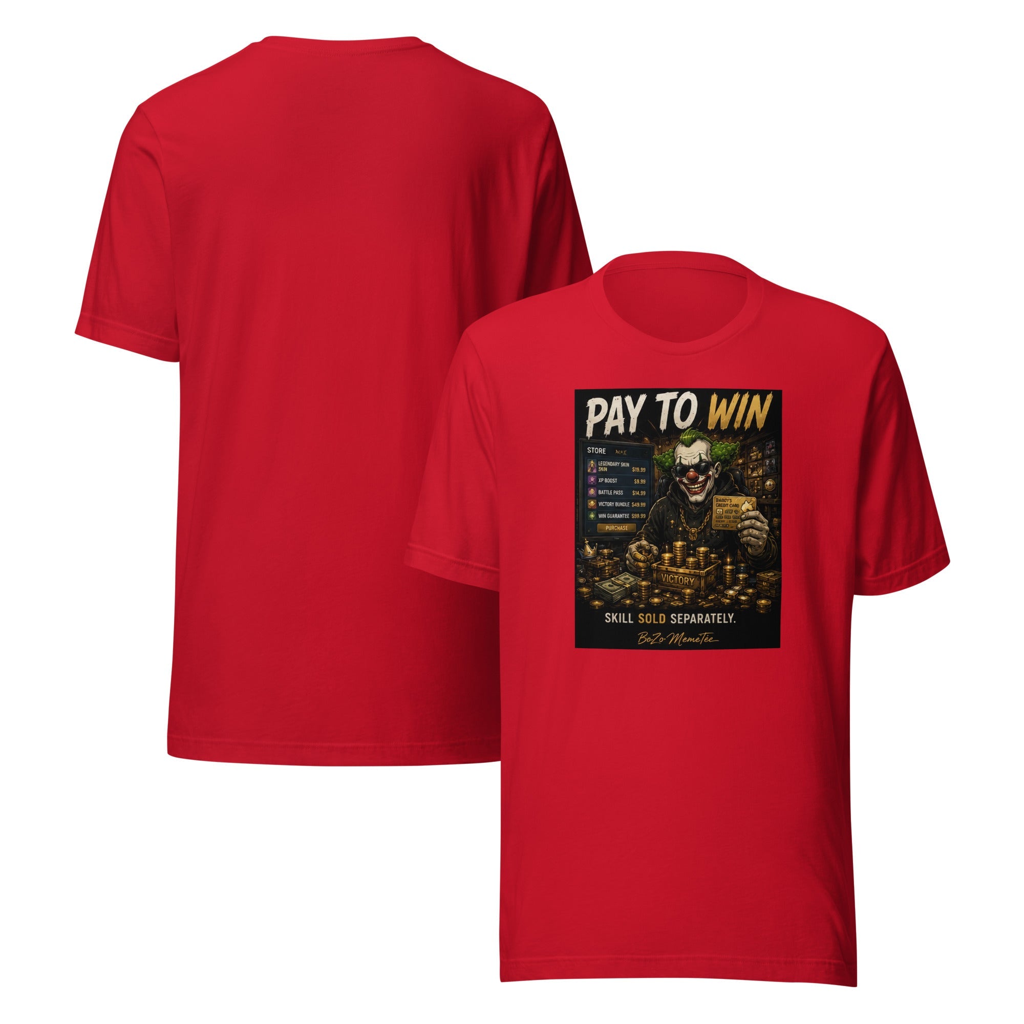 PAY TO WIN | Unisex t-shirt – BoZoMemeTêê | mème streetwear