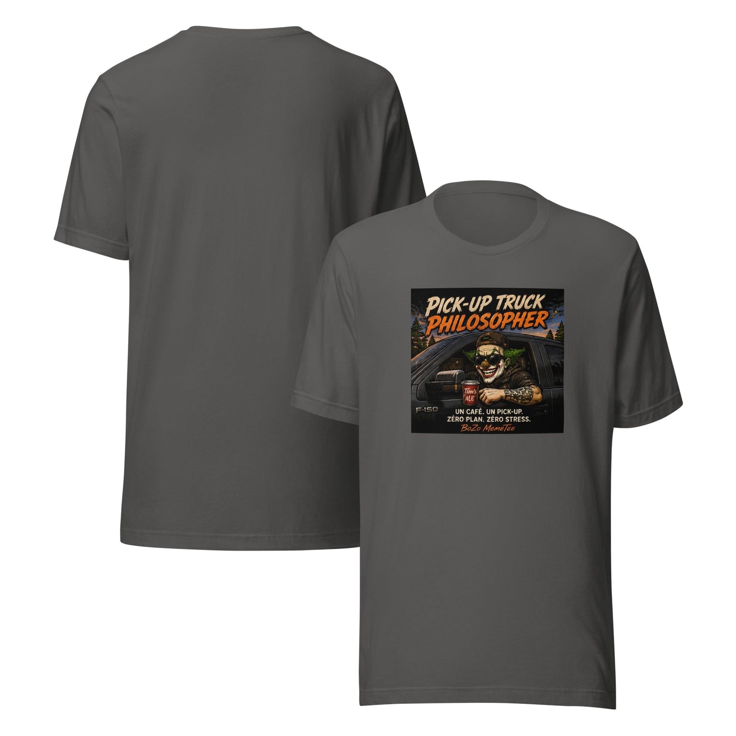 PICK-UP TRUCK PHILOSOPHER | Unisex t-shirt – BoZoMemeTêê | mème streetwear