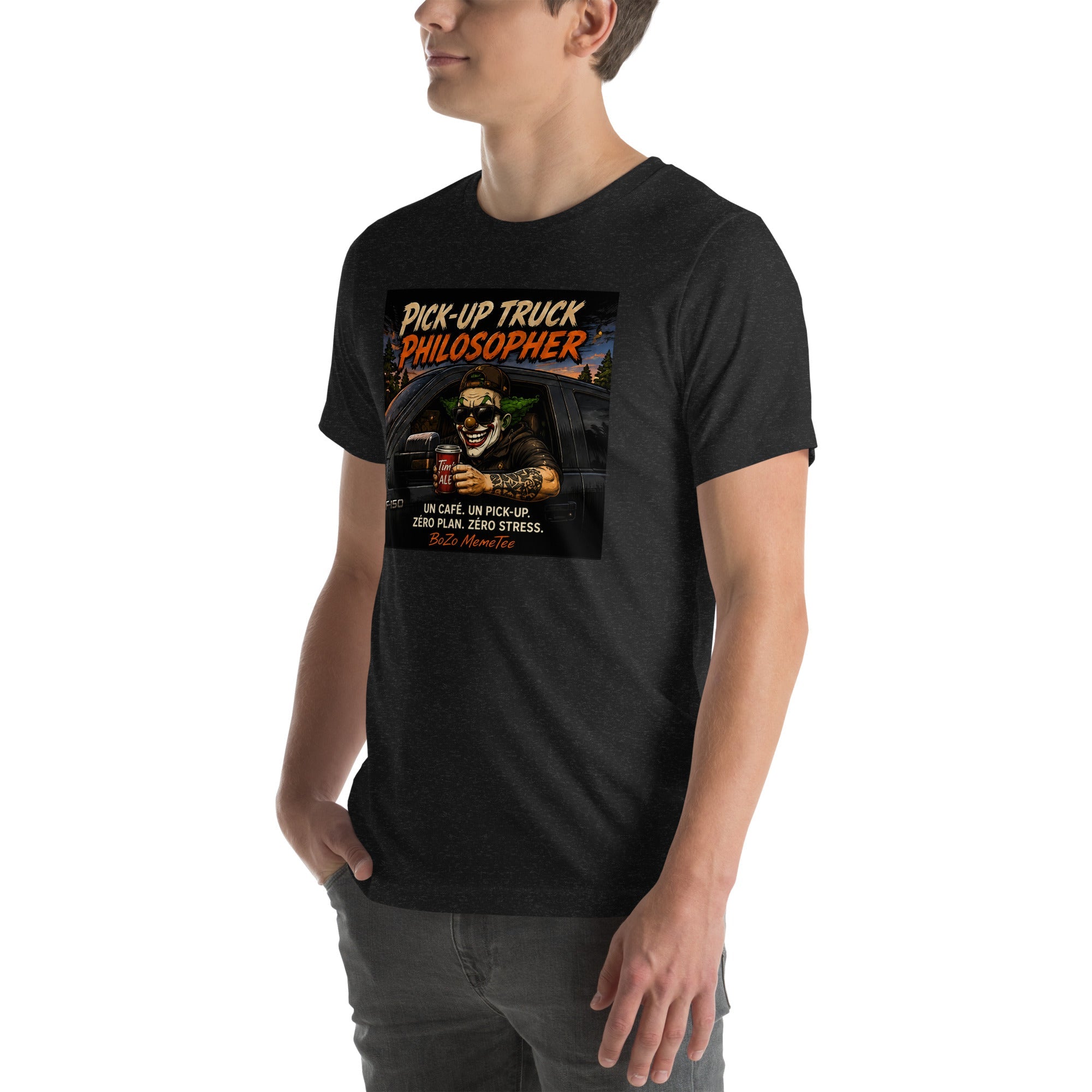 PICK-UP TRUCK PHILOSOPHER | Unisex t-shirt T-Shirt – BoZoMemeTêê | mème streetwear