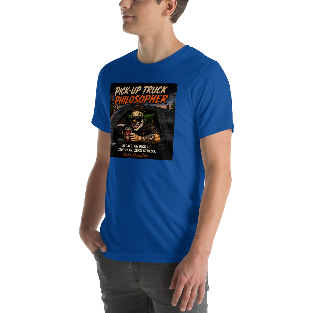 PICK-UP TRUCK PHILOSOPHER | Unisex t-shirt T-Shirt – BoZoMemeTêê | mème streetwear
