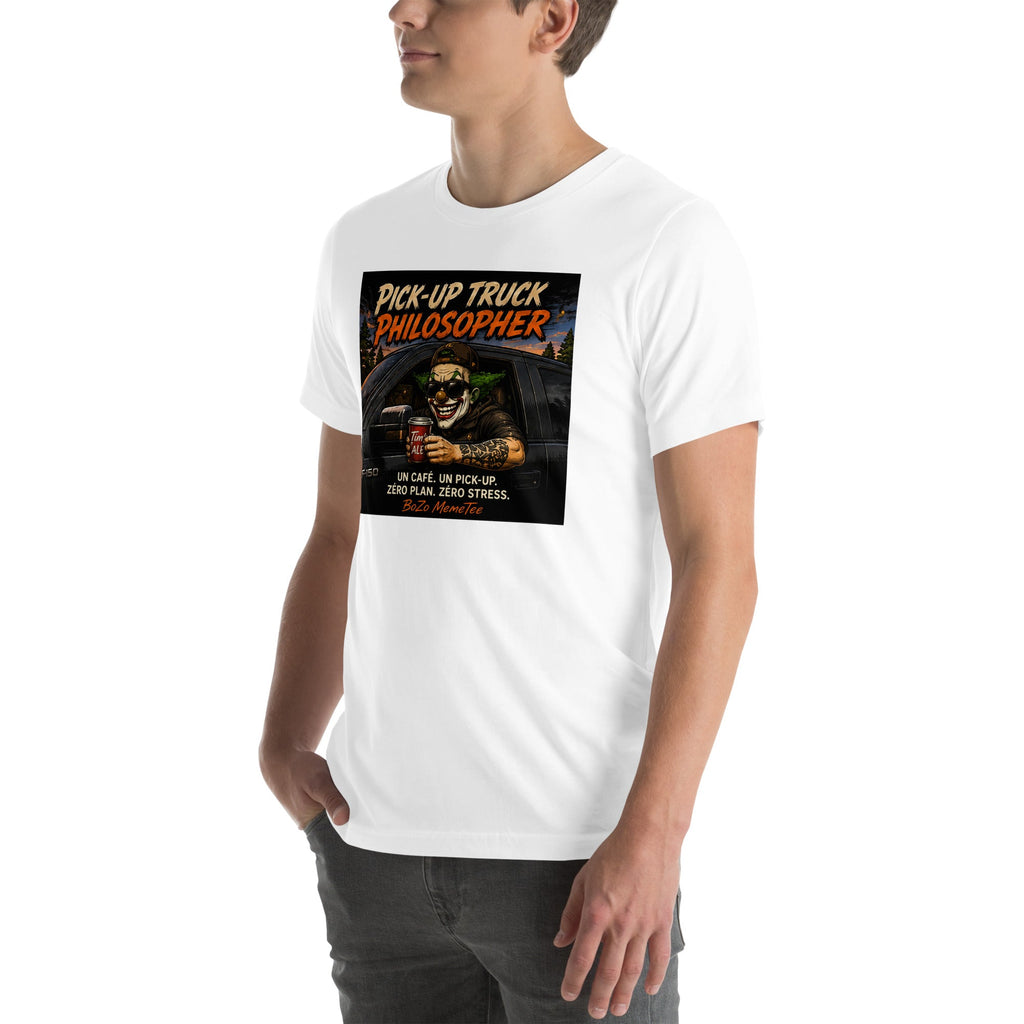 PICK-UP TRUCK PHILOSOPHER | Unisex t-shirt T-Shirt – BoZoMemeTêê | mème streetwear