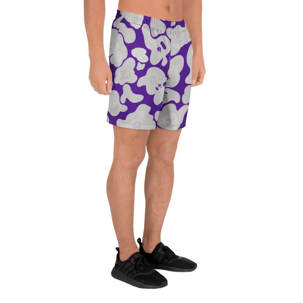 Purple Camo - 01 Athletic Long Shorts Unisex CUT - SEW – BoZoMemeTêê | mème streetwear