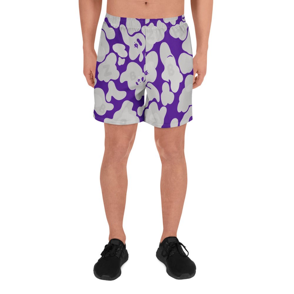 Purple Camo - 01 Athletic Long Shorts Unisex CUT - SEW – BoZoMemeTêê | mème streetwear