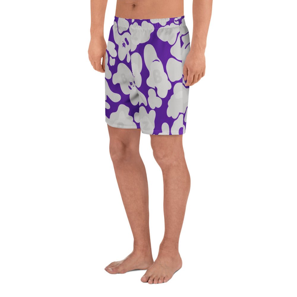 Purple Camo - 01 Athletic Long Shorts Unisex CUT - SEW – BoZoMemeTêê | mème streetwear