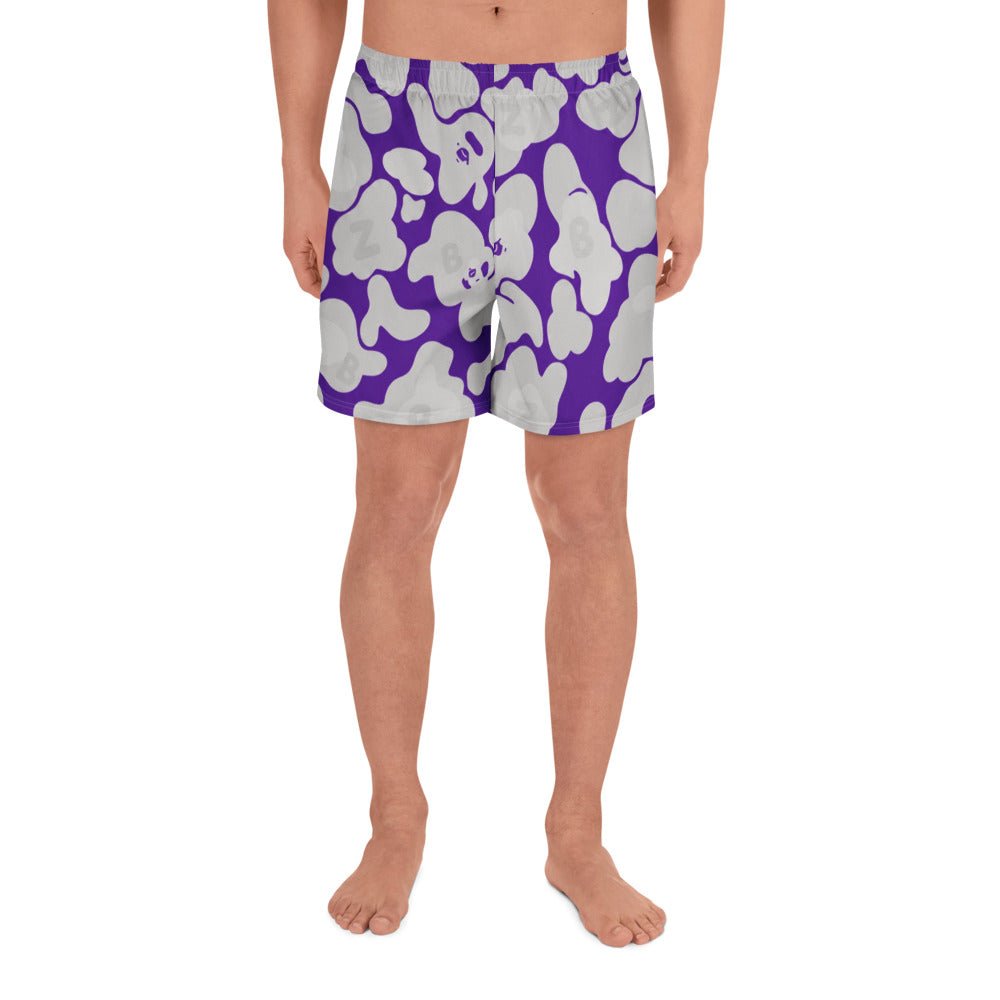 Purple Camo - 01 Athletic Long Shorts Unisex CUT - SEW – BoZoMemeTêê | mème streetwear