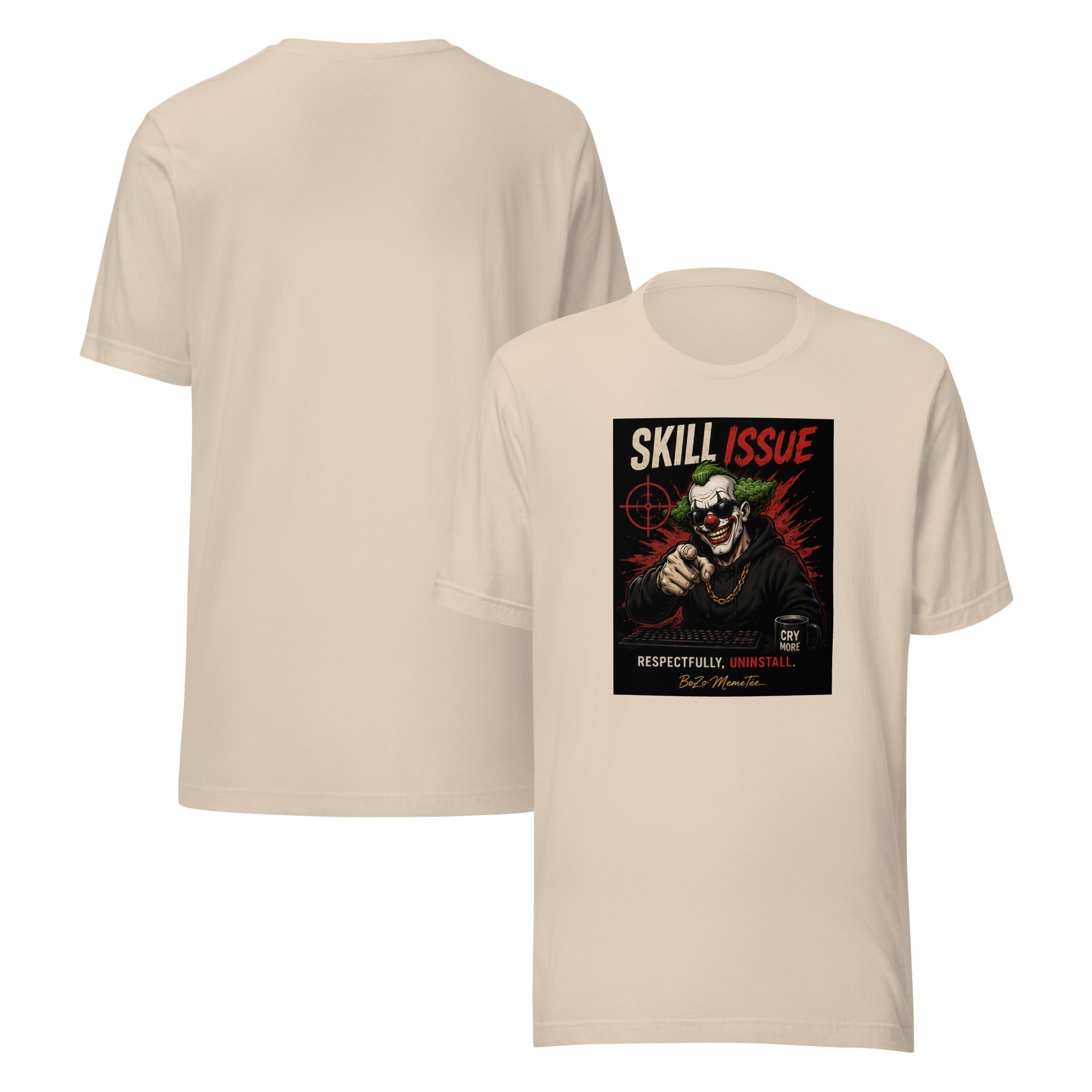 SKILL ISSUE | Unisex t-shirt – BoZoMemeTêê | mème streetwear