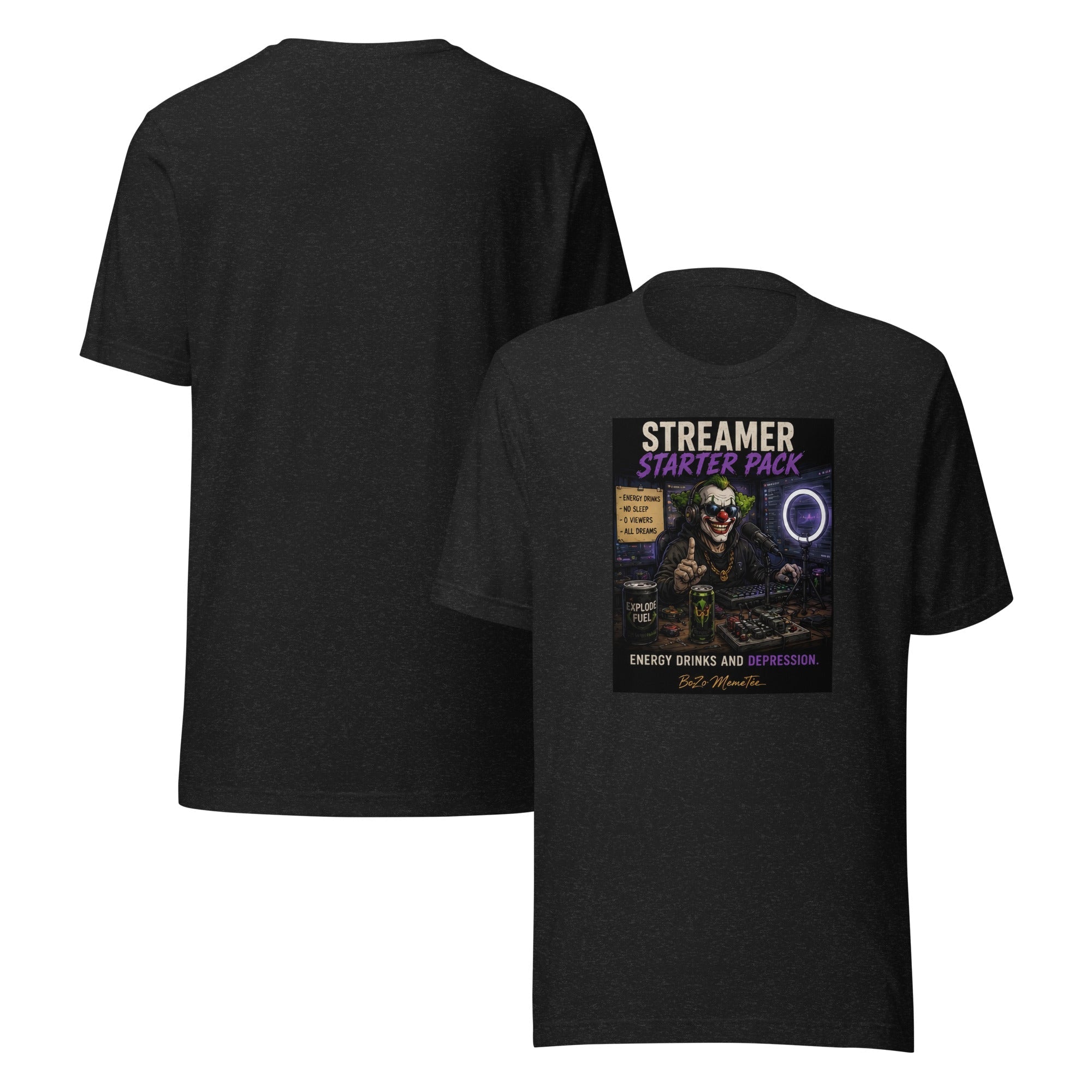 STREAMER STARTER PACK | Unisex t-shirt – BoZoMemeTêê | mème streetwear