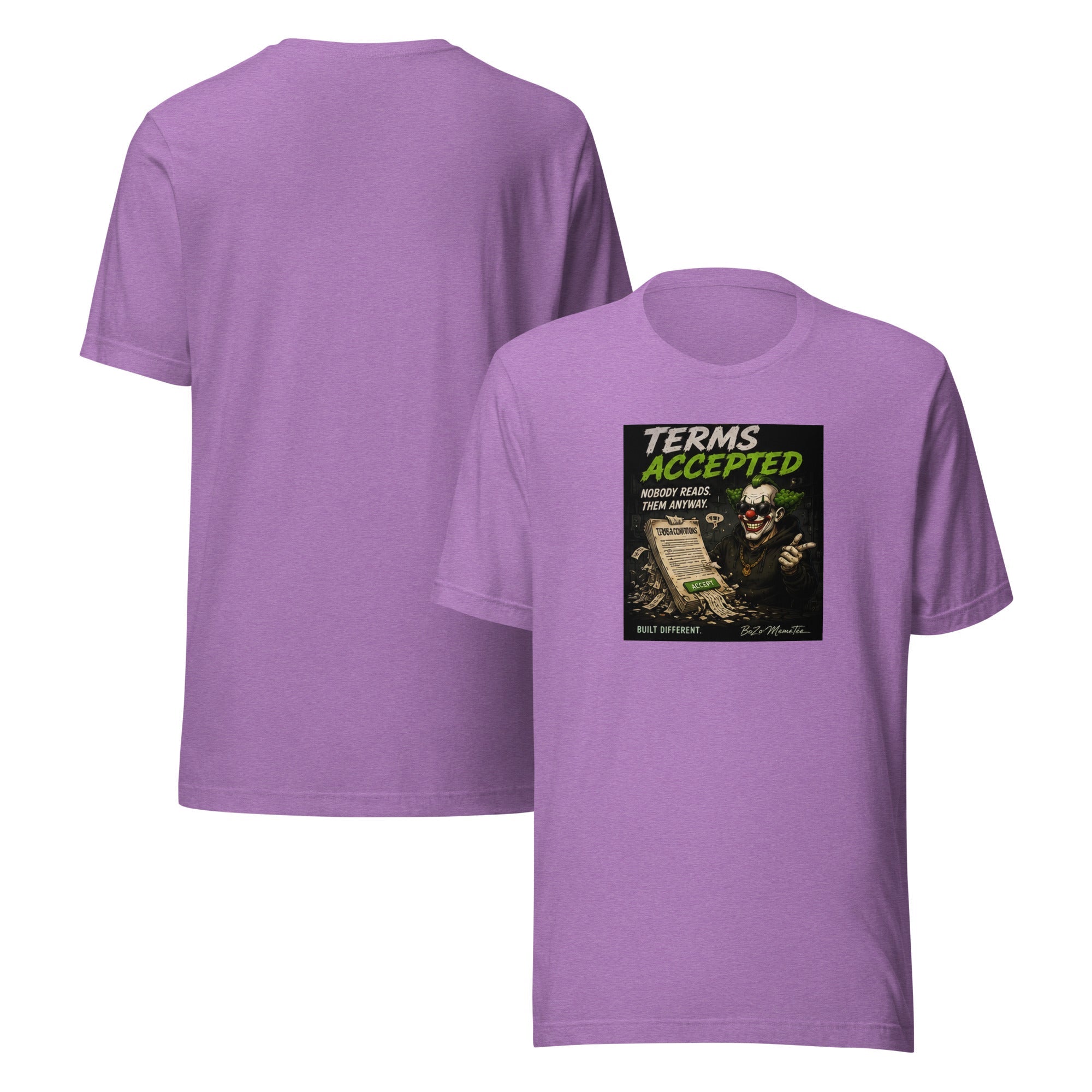 TERMS ACCEPTED | Unisex t-shirt – BoZoMemeTêê | mème streetwear