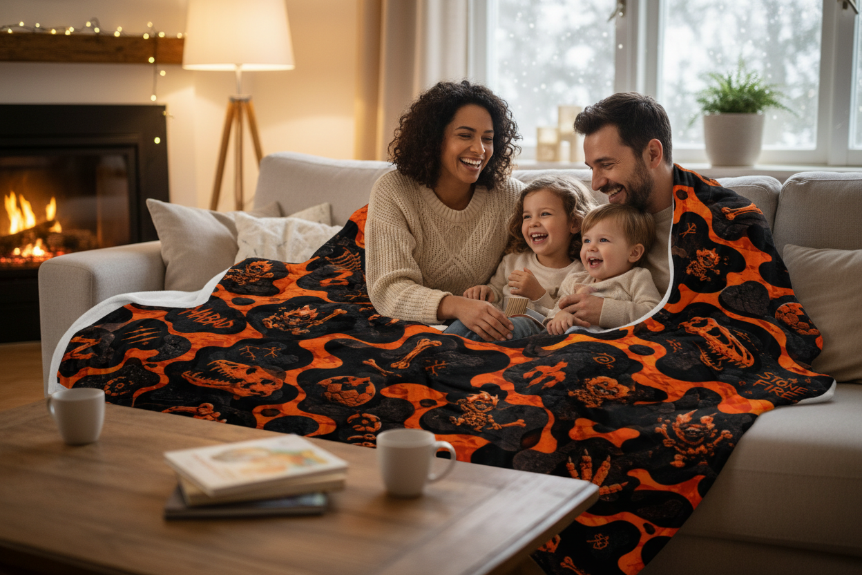 BoZo™ All-Over Print Throw Blanket