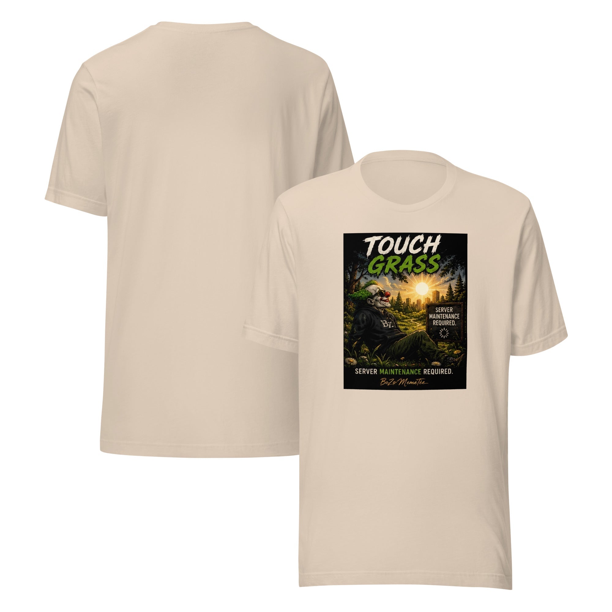 TOUCH GRASS | Unisex t-shirt – BoZoMemeTêê | mème streetwear