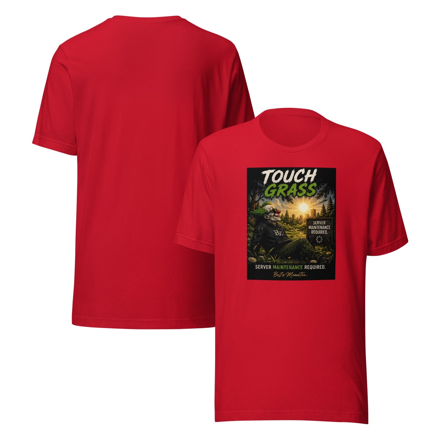 TOUCH GRASS | Unisex t-shirt – BoZoMemeTêê | mème streetwear