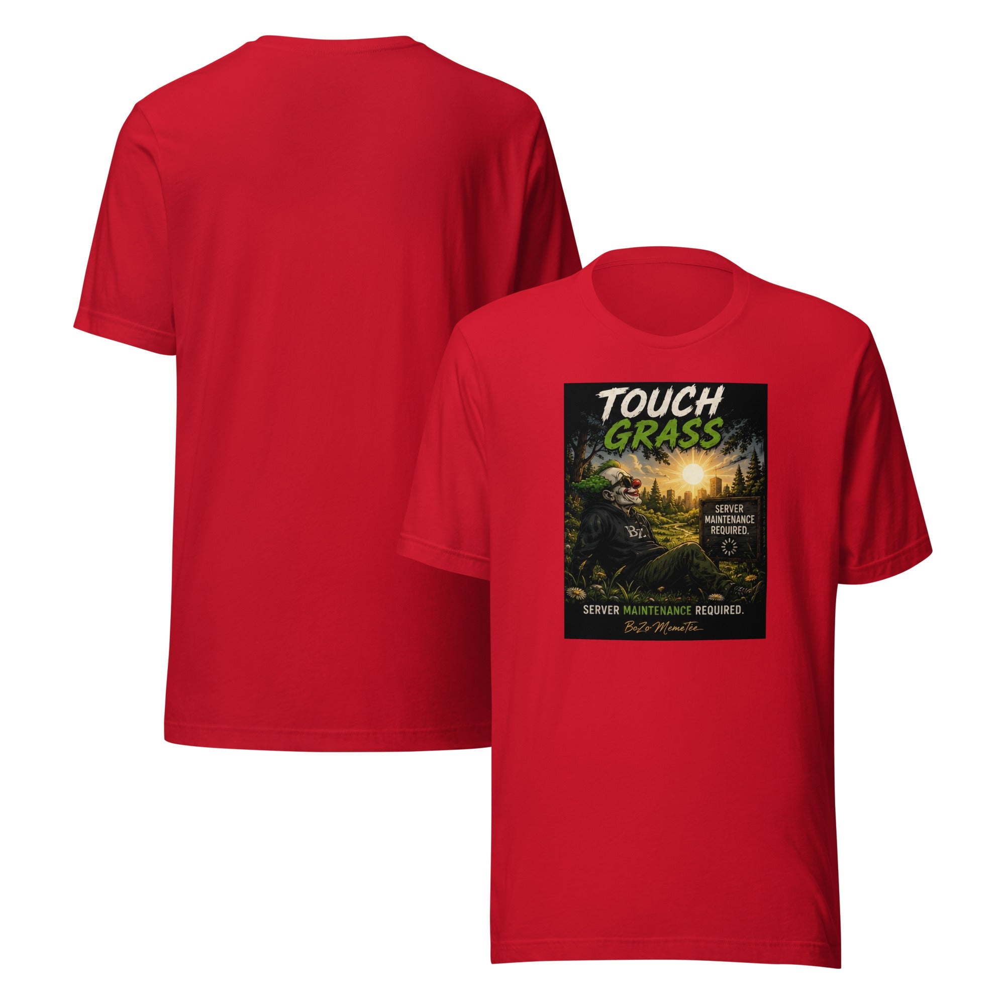 TOUCH GRASS | Unisex t-shirt – BoZoMemeTêê | mème streetwear
