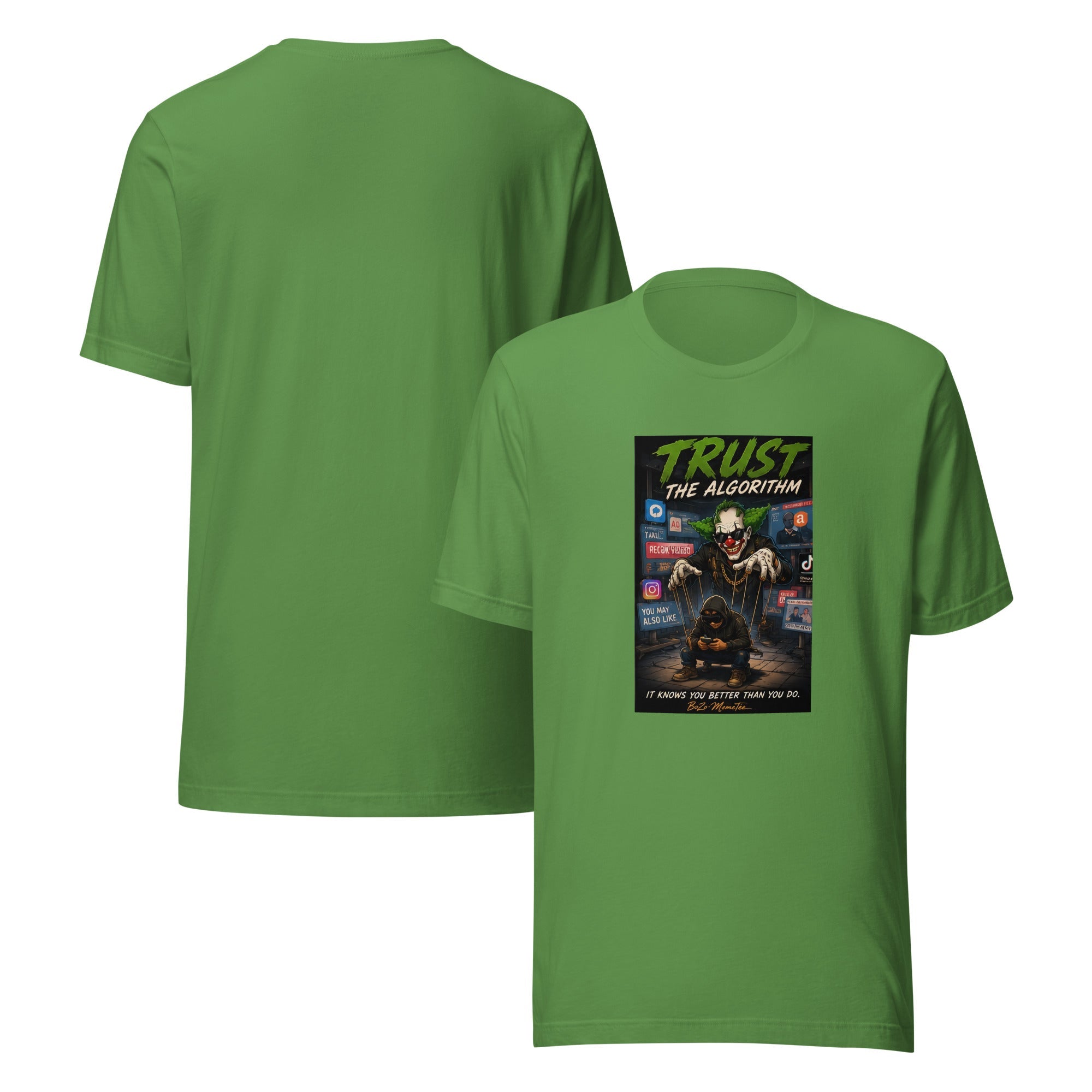 TRUST THE ALGORITHM | Unisex t-shirt – BoZoMemeTêê | mème streetwear