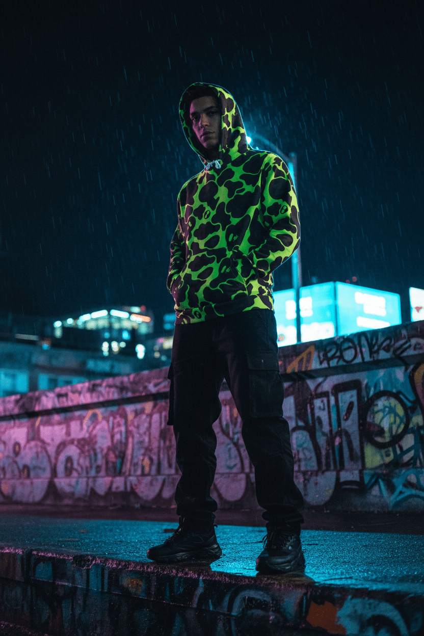 YABAD ABoZo 🦴 Camo - 01 Unisex cotton hoodie DIRECT - TO - FABRIC – BoZoMemeTêê | mème streetwear