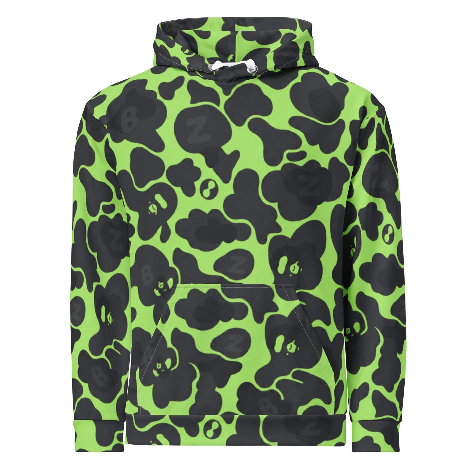 YABAD ABoZo 🦴 Camo - 01 Unisex cotton hoodie DIRECT - TO - FABRIC – BoZoMemeTêê | mème streetwear