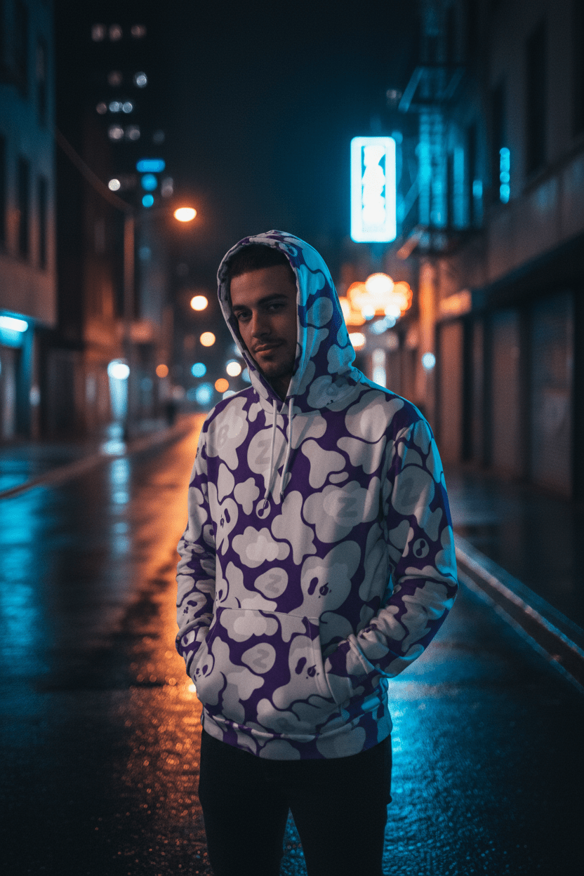 YABAD ABoZo 🦴 Camo - 01 Unisex cotton hoodie DIRECT - TO - FABRIC – BoZoMemeTêê | mème streetwear