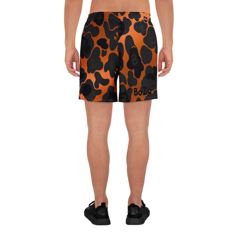 YABAD ABoZo Orange Camo - 01 Athletic Long Shorts CUT - SEW – BoZoMemeTêê | mème streetwear