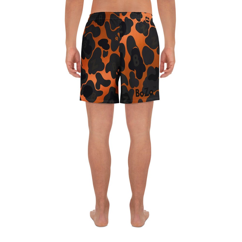 YABAD ABoZo Orange Camo - 01 Athletic Long Shorts CUT - SEW – BoZoMemeTêê | mème streetwear