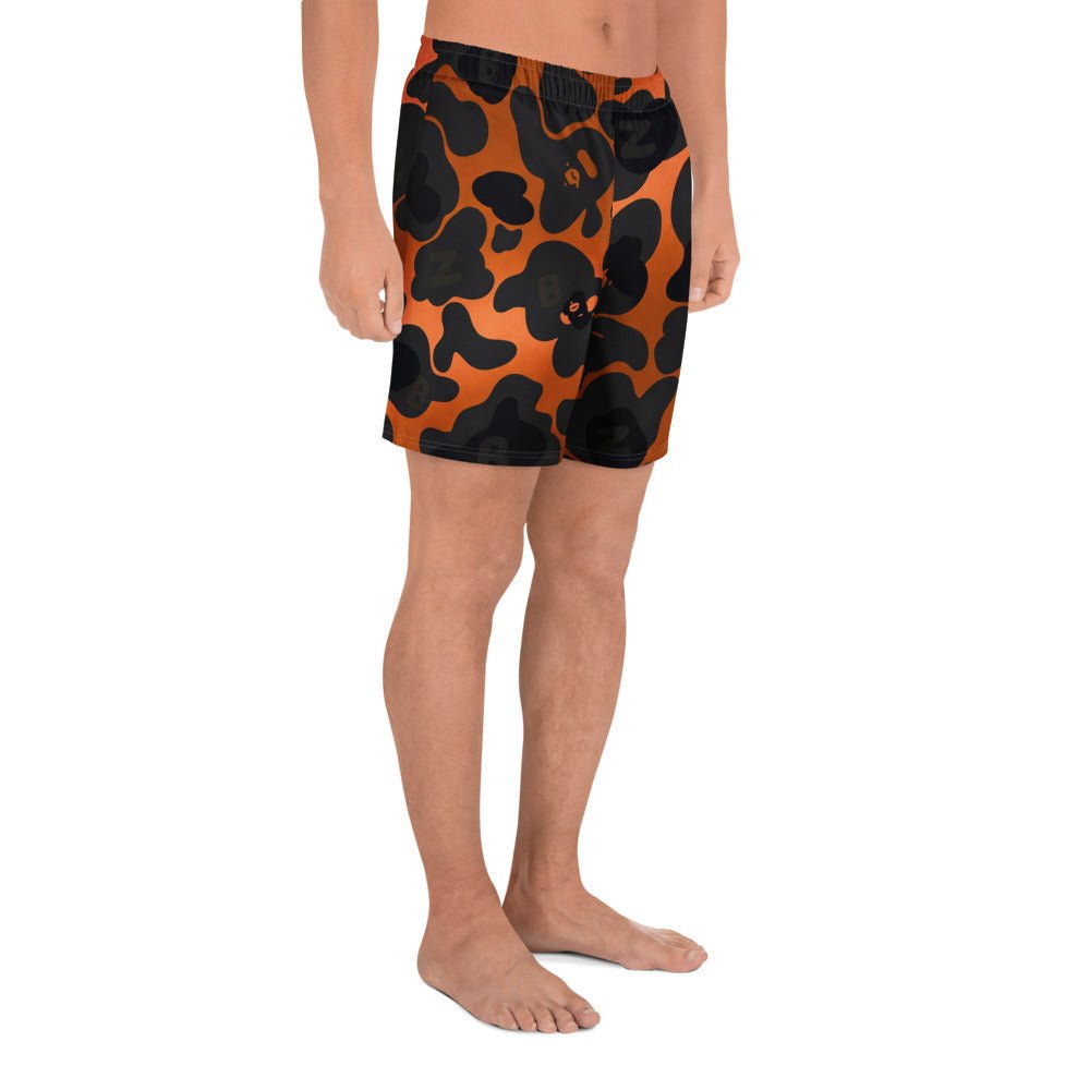 YABAD ABoZo Orange Camo - 01 Athletic Long Shorts CUT - SEW – BoZoMemeTêê | mème streetwear