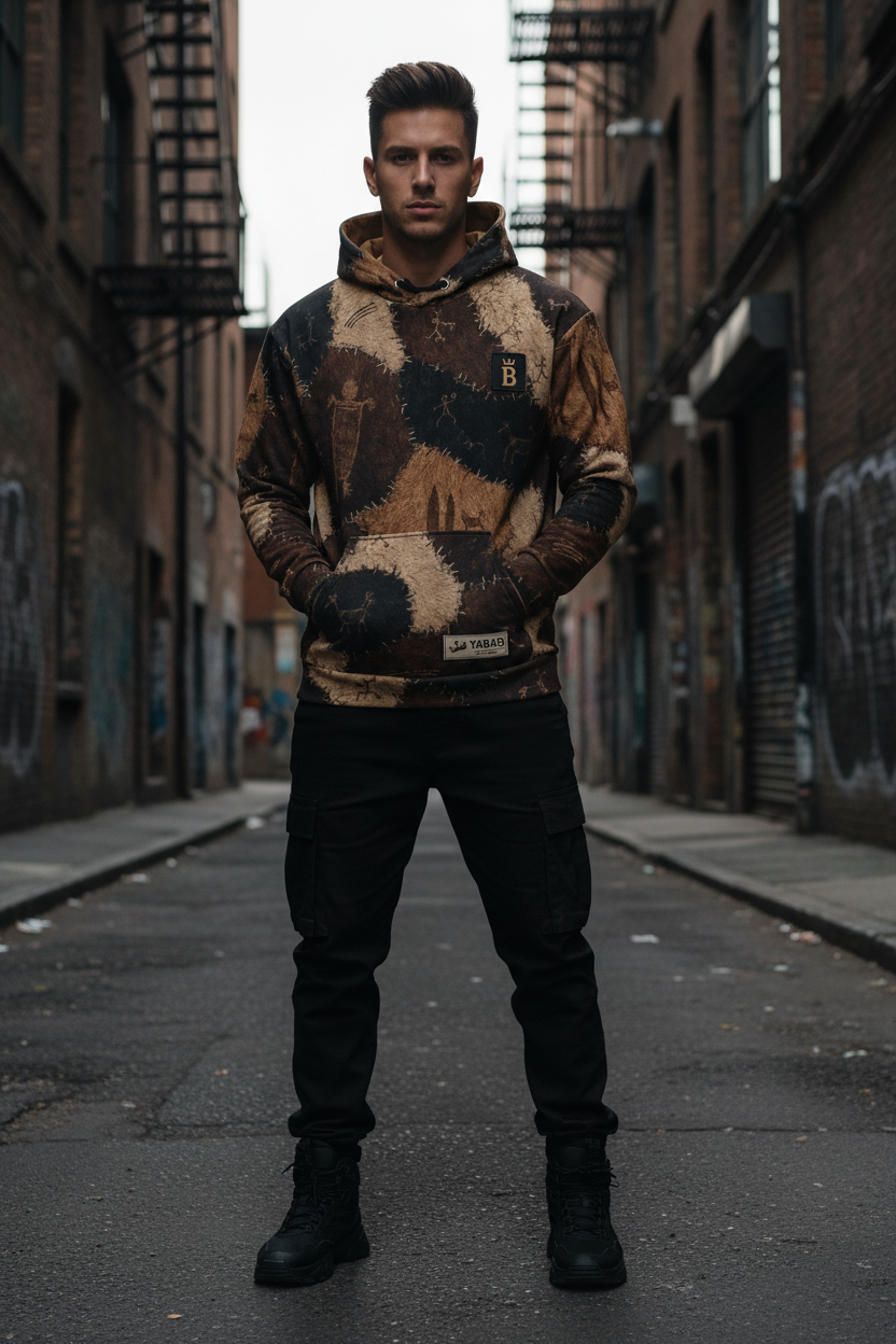 YABAD Hoodie Model Front
