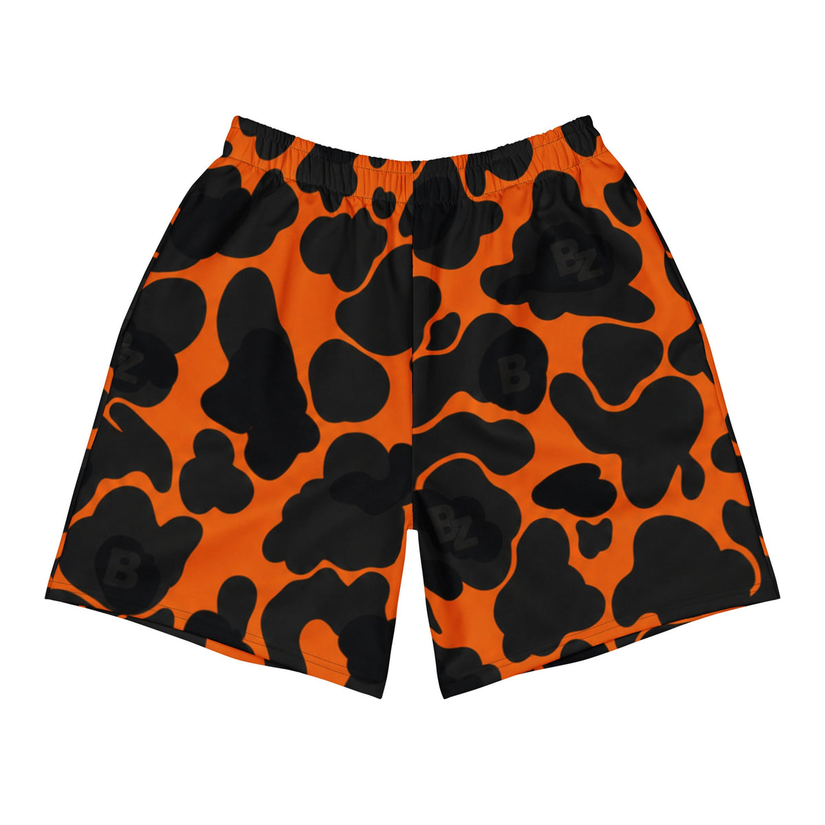 YABAD | Orange Camo | athletic short CUT-SEW – BoZoMemeTêê | mème streetwear