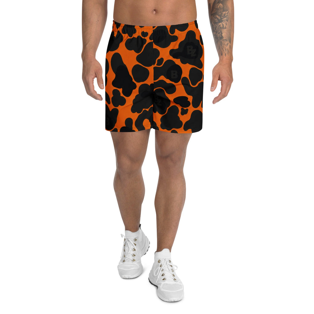 YABAD | Orange Camo | athletic short CUT-SEW – BoZoMemeTêê | mème streetwear